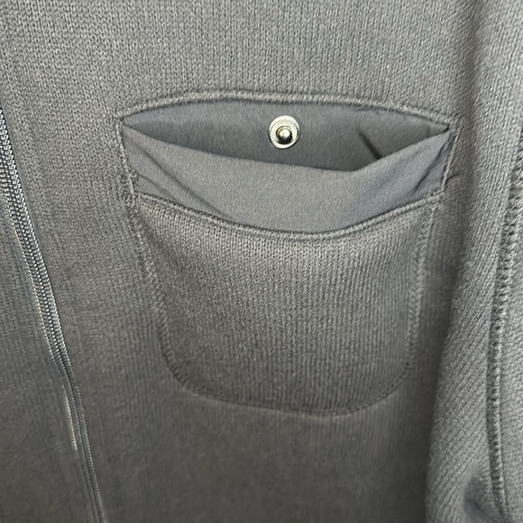 George black zip up sweater jacket w/ fur lining L - Picture 6 of 16